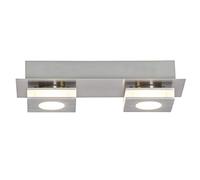 Brilliant AG G67429/21 Applique/Plafonnier Aluminium/Plastique 4 W Nickel/Aluminium