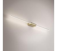 Brilliant Applique et Plafonnier en Aluminium Finition Or, Design Linéaire et Compact avec Diffuseur en Polycarbonate, Efficacité LED 9W, 87.2cm