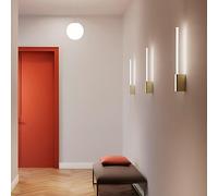 Brilliant Applique Led 1 Lumière 7W Diffuseur Cylindrique En Aluminium Peint En Blanc Cct Sélectionnable 2200K 2700K 3000K Ip20 70.2Cm