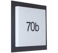 BRILLIANT Applique murale d'extérieur 30x30cm Sten en blanc/noir Aluminium/plastique