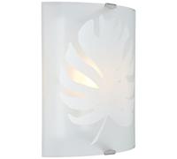 Brilliant Applique murale Uja blanc, verre/métal, 1x D45, E27, 40 W