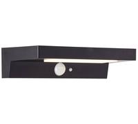 Brilliant Barker G40415/06 Applique solaire extérieure avec détecteur de mouvement LED 3 W noir