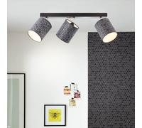 Brilliant Galance Plafonnier, long, 3 sources de lumière, 86830/06,