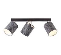 BRILLIANT Galance spot bar 3 flammes noir éclairage intérieur, spots, barres | 3x A60, E27, 40W, convient aux lampes normales (non incluses)