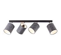 BRILLIANT Galance spot bar 4 flammes noir éclairage intérieur, spots, barres | 4x A60, E27, 40W, convient aux lampes normales (non incluses)