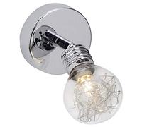 BRILLIANT lamp Ampoule spot mural chrome | 1x QT14, G9, 28W, adapté aux lampes à culot à broche (non incluses) | Échelle A ++ à E | Tête pivotante