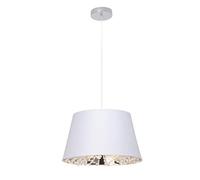 BRILLIANT lamp Glitz suspension 1 lumière blanc/transparent | 1x A60, E27, 60W, adapté aux lampes standard (non incluses) | Échelle A ++ à E | Le câble peut être raccourci