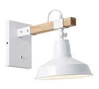 Brilliant lamp Hank applique murale suspendue blanc brillant | 1x A60, E27, 40W, adapté aux lampes normales (non inclus) | Échelle A ++ à E | Avec interrupteur à bascule