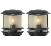 Brilliant lamp Hollywood applique murale d'extérieur noir | 1x A60, E27, 60W, adapté aux lampes standard (non incluses) | Échelle A ++ à E e protection IP: 44 - étanche aux éclaboussures