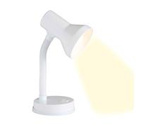 Lampe de table Brilliant Junior 40 W bras pivotant blanc