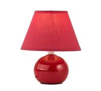 BRILLIANT lamp Primo lampe de table rouge | 1x D45, E14, 40W, adapté aux lampes à suspension (non inclus) | Échelle A ++ à E | Avec interrupteur à cordon