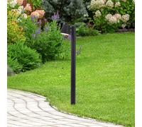BRILLIANT Lampadaire extérieur noir Bari | hauteur 80 cm | GU10 max. 10W | métal/plastique