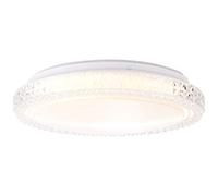 BRILLIANT lampe Badria Applique et plafonnier LED 30cm blanc | 1x LED 12W intégrée, (800lm, 3000K) | Échelle A ++ à E e protection IP: 44 - étanche aux éclaboussures