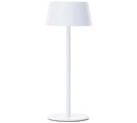Brilliant Lampe de table d'extérieur PICCO LED et solaire Métal/Plastique 5 W 30×12,5 cm Blanc