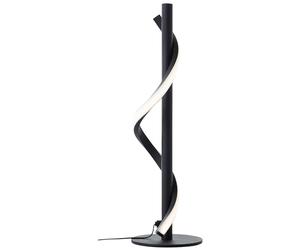 Brilliant Lampe de table Eunice - LED - 40 cm - Noir mat - Bois/plastique/métal - 6,5 W - LED intégrée