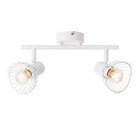 BRILLIANT lampe Elhi spot tube 2 lumières blanc | 2x D45, E14, 40W, adapté aux lampes à suspension (non incluses) | Échelle A ++ à E | Têtes pivotantes