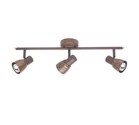 BRILLIANT lampe lave spot tube triple cuivre | 3x R50, E14, 40W, adapté aux lampes à réflecteur (non incluses) | Échelle A ++ à E | Têtes pivotantes, Brown