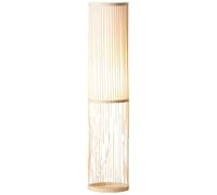 Brilliant Lampe Nori Lampadaire 1flg nature/blanc | 1x A60, E27, convient | Lampadaire, hauteur 90,5 cm, Ø 20 cm, E27, max. 40 W, bambou/tissu