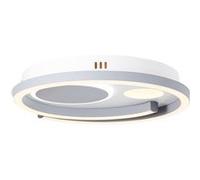 Brilliant lampe, Plafonnier LED Ranut 2 flammes noir, 2x LED intégrées, 17W LED intégrées, (1700lm, 3000K), gradable en 3 étapes via interrupteur mural noir G