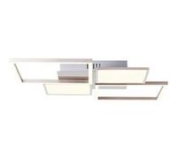 Brilliant lampe, plafonnier Romm 38cm bois clair / blanc, 2x A60, E27, 33W, convient aux lampes LED blanche G