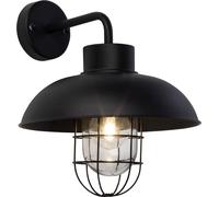 BRILLIANT Lampe Portland Applique murale d'extérieur suspendue noir | 1x A60, E27, 60W, convient aux lampes normales (non incluses) | Indice de protection IP : 44 - protégé contre les projections d'ea