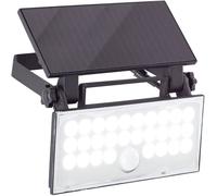 Brilliant Luton G40421/06 Applique solaire extérieure avec détecteur de mouvement LED 6 W noir