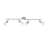 BRILLIANT lampe Sofia spot tube 4flg fer/chrome/blanc | 4x D45, E14, 40W, adapté aux lampes à suspension (non inclus) | Échelle A ++ à E | Bras pivotant/tête pivotante