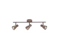 BRILLIANT lampe lave spot tube triple cuivre | 3x R50, E14, 40W, adapté aux lampes à réflecteur (non incluses) | Échelle A ++ à E | Têtes pivotantes, Brown