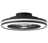 BRILLIANT Plafonnier LED Palmero, avec ventilateur, 40 W, Ø 46,5 cm