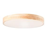 Brilliant Slimline LED applique et plafonnier 49cm bois clair / blanc luminaires d'intérieur, plafonniers, -fonctionnels | 1x 60W LED intégrée, (flux lumineux: 4800lm, couleur de la lumière: 3000