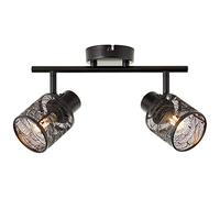 Brilliant Spot Bano 2-flammes noir mat, métal, 2x D45, E14, 40 W