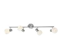 Brilliant Tiara, 4 ampoules, rotatif, E14, 4 x MAX. 40 W, fer/Blanc 15632/13