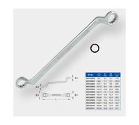 Brilliant Tools Brilliant Tools Clé polygonale double coudée, 8 x 9 mm Quantité:1