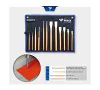 Brilliant Tools Brilliant Tools Jeu de burins et chasse-goupilles, 12 pièces Quantité:1