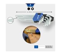 Brilliant Tools Brilliant Tools Jeu de clés mâles coudées, 9 pcs, profil TX, courtes Quantité:1
