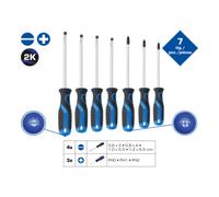 Brilliant Tools Brilliant Tools Jeu de tournevis, fente, Ph, 7 pcs Quantité:1