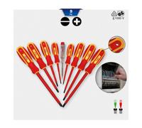 Brilliant Tools Brilliant Tools Jeu de tournevis VDE, 9 pcs, plats et PH Phillips Quantité:1