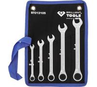 BRILLIANT TOOLS Jeu de clés mixtes à cliquet 5 pces 8 - 19 mm - BT013105