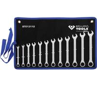 Brilliant Tools BT013112 BT013112 Jeu de clés à œil à cliquet Ouverture de clé (métrique) 8 - 53 mm