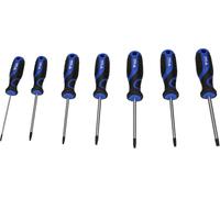 Brilliant Tools Kit 7 tournevis Torx BT034007 T10–T40 Poignée bimatière Acier CV Bleu/Noir