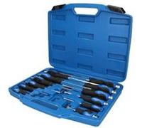 KS BT034012 - Jeu de tournevis avec capuchon de frappe, 12 pièces, tête fendue