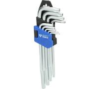 Brilliant Tools Jeu de clés coudées TORX BT044009 – 9 pièces T10–T50, tête sphérique