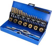 Brilliant Tools TiN Jeu d'outils de taraudage, 32 pièces