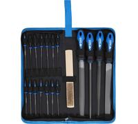 Brilliant Tools Jeu de limes BT103030 – 19 pièces avec brosse à lime
