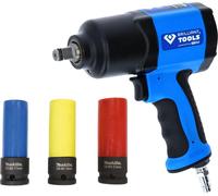 BRILLIANT TOOLS hocs pneumatique 1/2" 1.450 Nm y compris jeu de douilles