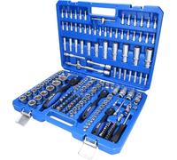 BRILLIANT TOOLS Coffret de Douilles et cliquets. 172 pcs. 1/4". 3/8". 1/2" Bleu/Noir