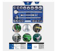 BRILLIANT TOOLS Jeu de douilles 3/4" 20 pièces - BT025020