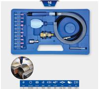 BRILLIANT TOOLS Jeu de meuleuses pneumatiques sur tige 16 pièces - BT160710