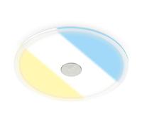 BRILONER - 1x spot LED à encastrer 230V, spot LED salle de bain IP44, plafonnier, spots LED, spots plafonniers plats, lampe de salle de bain, couleur de lumière réglable