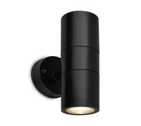 BRILONER - Applique murale extérieure IP54, protection contre les projections d'eau et la poussière, douille GU10, max. 7W, Lampe extérieure, Éclairage extérieur, 16x7,5x11 cm, Noir